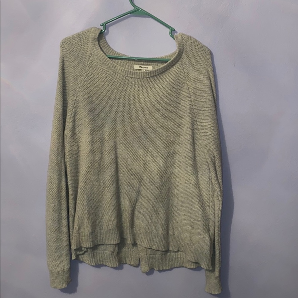 Madewell slit back sweater